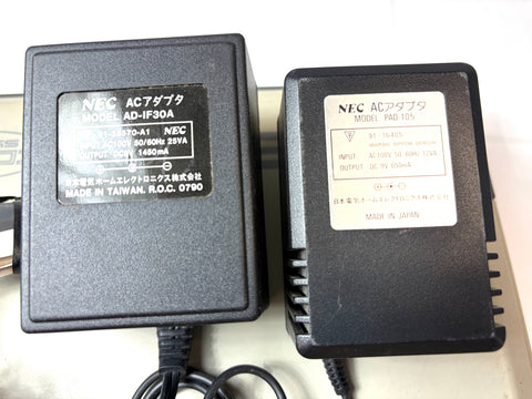 PC Engine Core Grafx + CD-ROM² + Interface Unit Set NEC Japan Untested