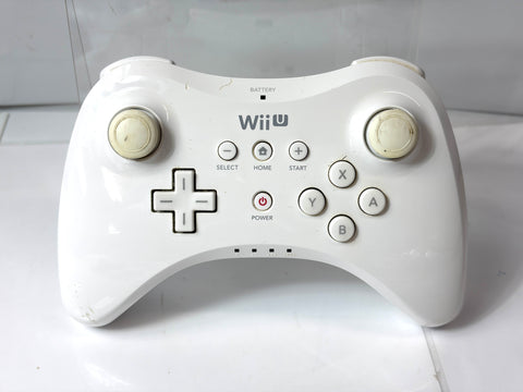Nintendo Wii U Pro Controller White Official Japan Version tested As-Is