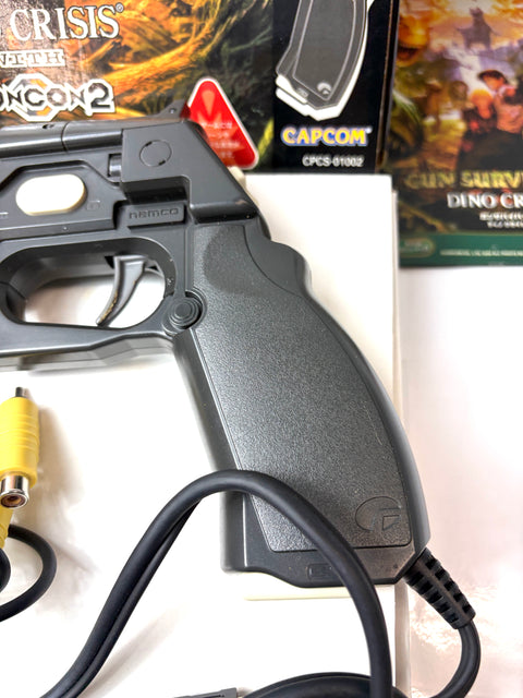 Gun Survivor 3 Dino Crisis with GUNCON2 Light Gun PS2 CAPCOM Boxed Japan Version