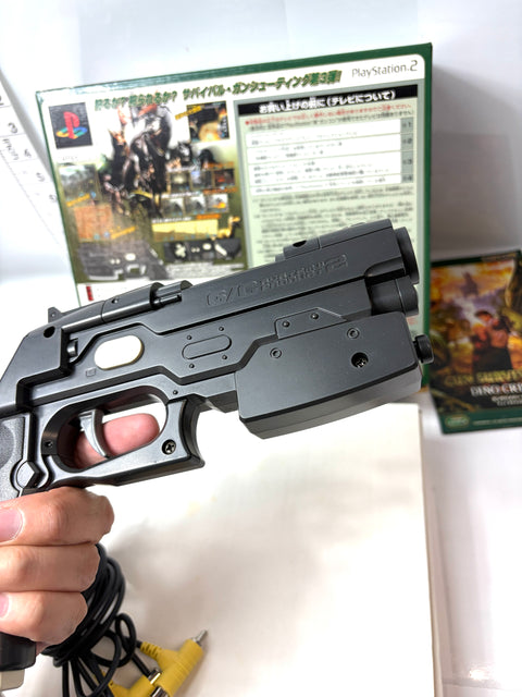 Gun Survivor 3 Dino Crisis with GUNCON2 Light Gun PS2 CAPCOM Boxed Japan Version