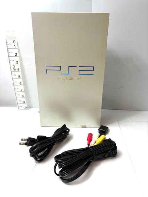 Sony PlayStation 2 PS2 Console Ceramic White SCPH-50000 with Cables Japan Version tested