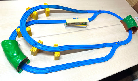 Tomica Plarail Layout Tunnel Overpass with Station Track Set Japanese Train Toy Japan