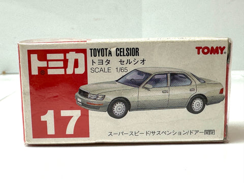 Tomica No.17 Toyota Celsior Diecast Car Suspension Doors Rare Japan