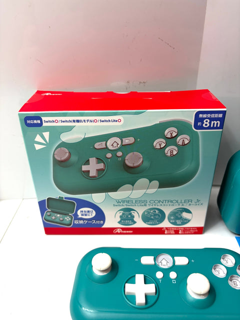 Answer Wireless Controller Jr. for Nintendo Switch Green Case Included Tested