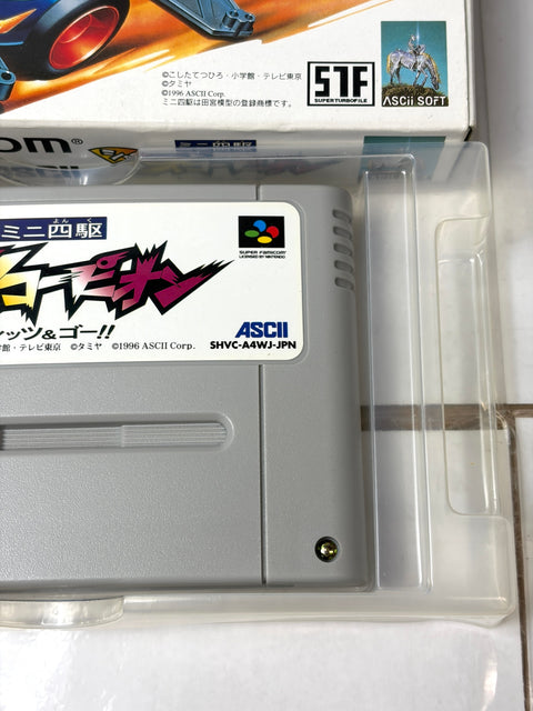 Bakusou Kyoudai Let's & Go!! Shining Scorpion Super Famicom SNES Boxed Mini 4WD