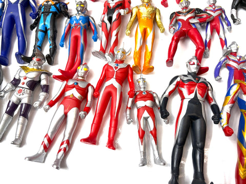 Bandai Ultraman Soft Vinyl Figure Lot Large Bundle Set Japan Tokusatsu Rare