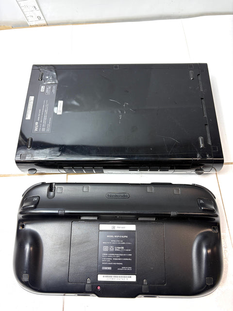 Nintendo Wii U Console System 32GB Black Premium Set WUP-101 GamePad Only Works NTSC-JNTSC-J