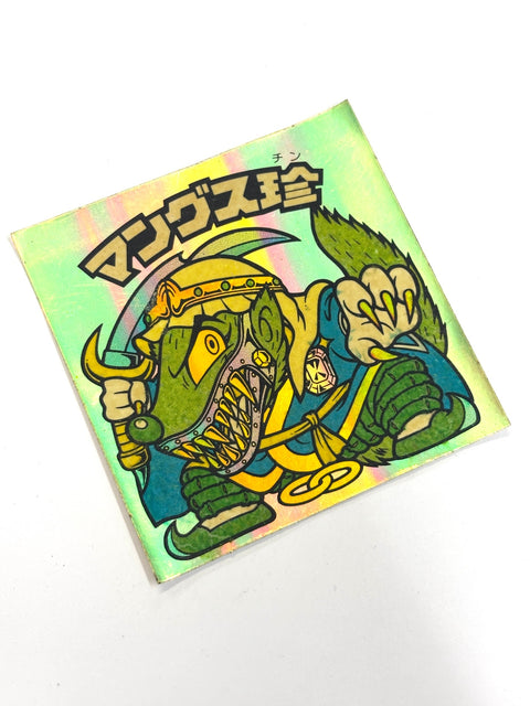 Lotte Bikkuriman Akuma VS Tenshi Sticker Mangusu Chin JAPAN