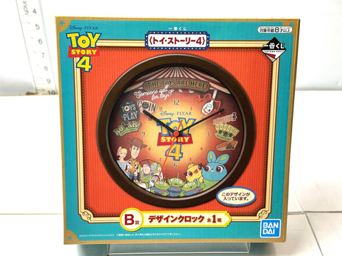 BANDAI Ichiban Kuji Toy Story 4 B Prize Design Clock Disney Pixar