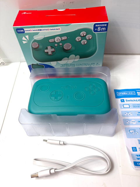 Answer Wireless Controller Jr. for Nintendo Switch Green Case Included Tested