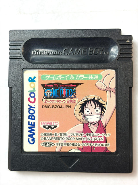 From TV Animation One Piece Maboroshi no Grand Line Game Boy Color GBC Japan RPG