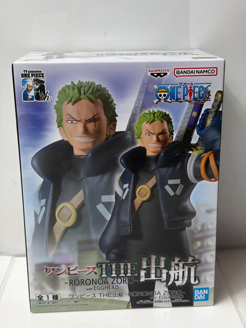 NEW ONE PIECE ZORO The Shutsuko EGGHEAD Ver. Figure BANPRESTO Unopened
