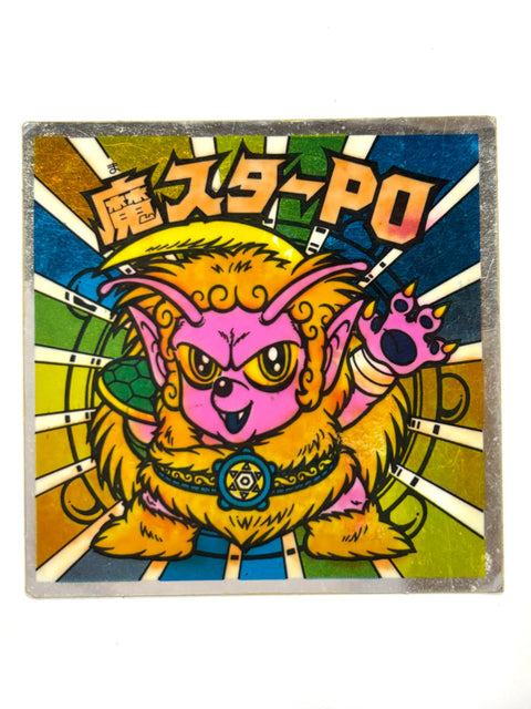 Lotte Bikkuriman Sticker Devil VS Angel Ma Star P0 Vintage JAPAN