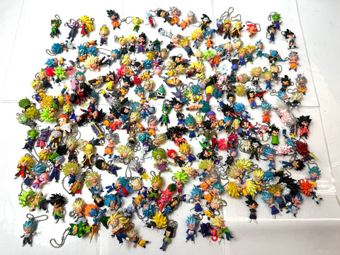 Dragon Ball Keychain Figures As-Is Mixed Lot of 219 Mascot Keychains