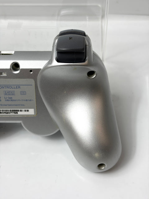 Sony PS3 Controller SIXAXIS Satin Silver CECH-ZC1J Wireless Official OEM Non-Rumble