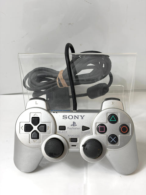 Sony PS2 DualShock 2 Controller Satin Silver SCPH-10010 Boxed Japan Import OEM