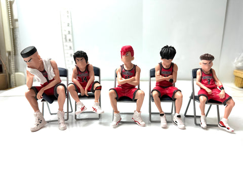 Slam Dunk Shohoku Basketball Club Figure Set Sakuragi Rukawa Miyagi Mitsui Akagi
