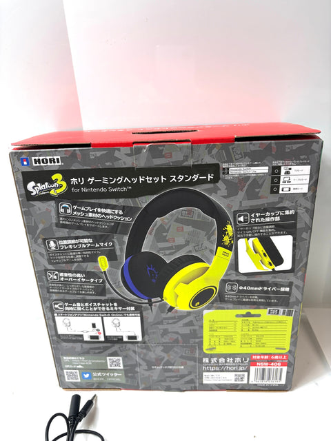 HORI Gaming Headset Standard Splatoon 2 for Nintendo Switch NSW-107