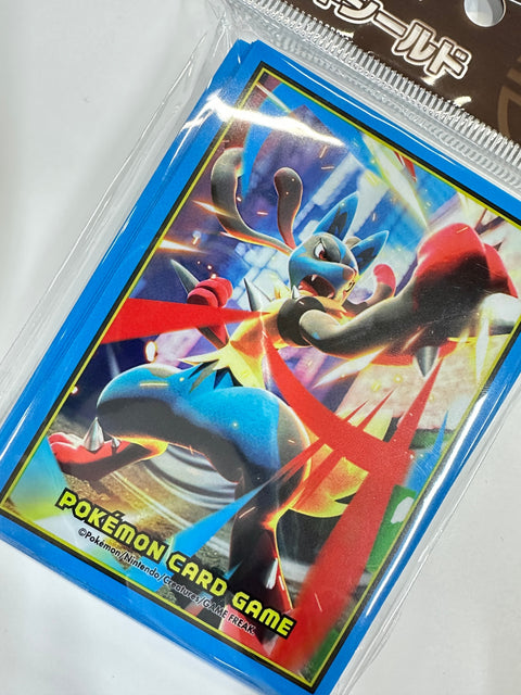 Pokemon Card Game Deck Shield Mega Lucario Sleeves 64pcs 66x92mm Official