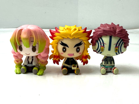 Demon Slayer Chokonokko Figure Set Mitsuri Rengoku Akaza Giyu Shinobu Hugcot Japan