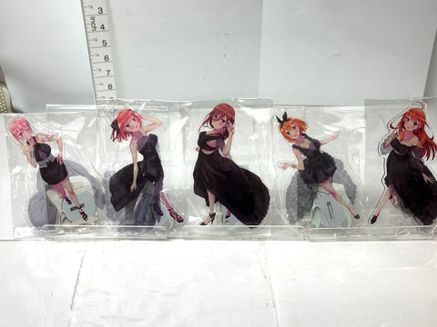 Quintessential Quintuplets Special Fair Acrylic Stand Set of 5 Black Dress