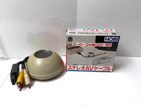 HORI Stereo AV Cable for Super Famicom SFC SNES HSC-01 Boxed JPN
