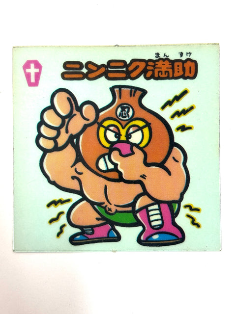 Lotte Bikkuriman Akuma VS Tenshi Sticker Ninniku Mansuke JAPAN