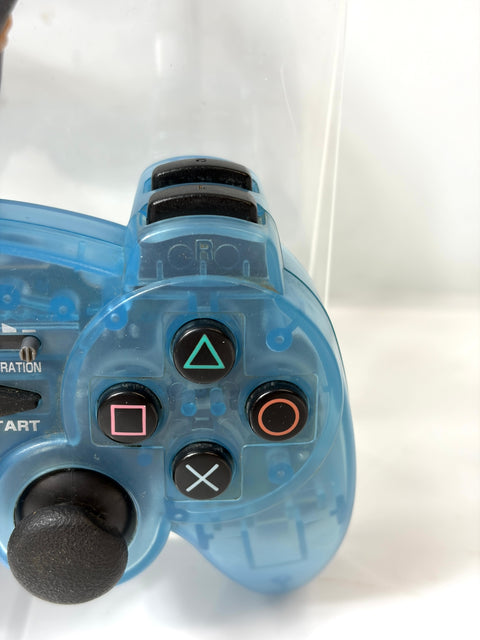 HORI Analog Vibration Pad 2 Turbo Sindou Controller PS2 PS1 Clear Blue Japan