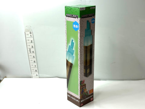 FuRyu Minecraft Light-Up Soul Torch Figure Lamp JAPAN