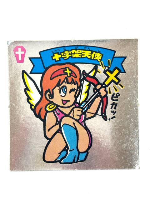 Lotte Bikkuriman Akuma VS Tenshi Sticker Juujika Tenshi Cross Angel JAPAN