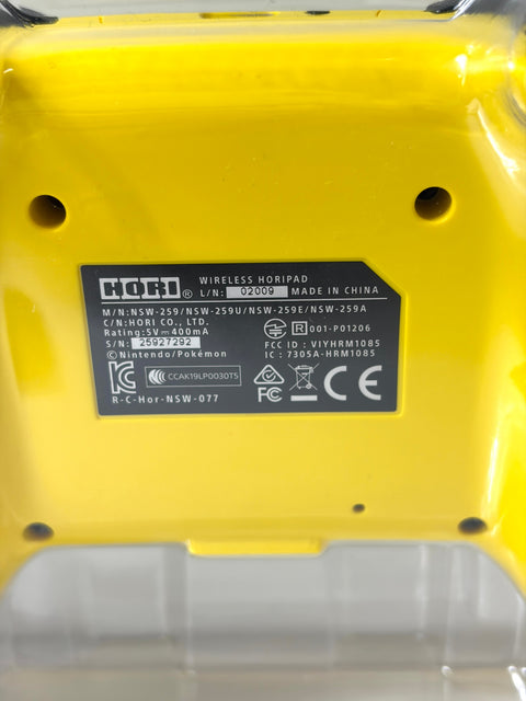 HORI Wireless HORIPAD for Nintendo Switch Pokemon Pikachu POP Yellow Controller