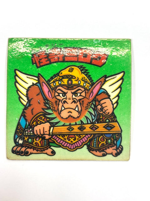 Bikkuriman Sticker Akuma VS Tenshi Front/Back Kaiki Inca Miroku Lotte JAPAN