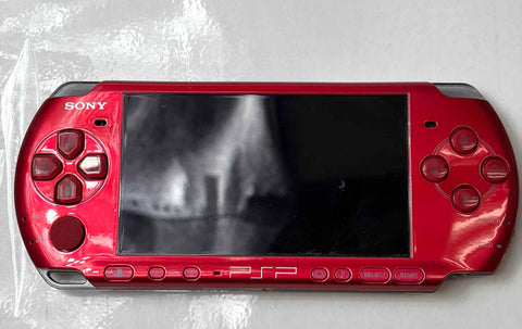 PSP 3000 Radiant Red Console System Japan Import No Battery Tested