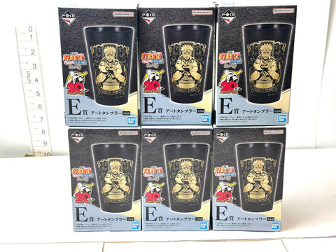 Ichiban Kuji NARUTO Shippuden Shinobi Bonds E Prize Art Tumbler Set of 6