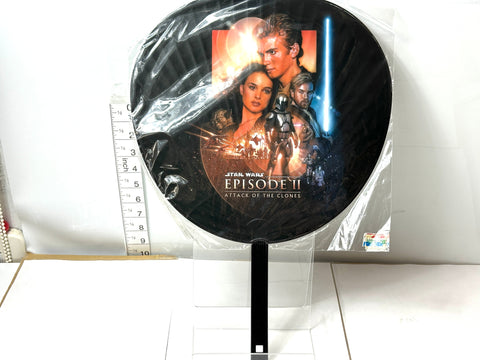 STAR WARS Episode II Attack of the Clones Uchiwa Hand Fan Rare