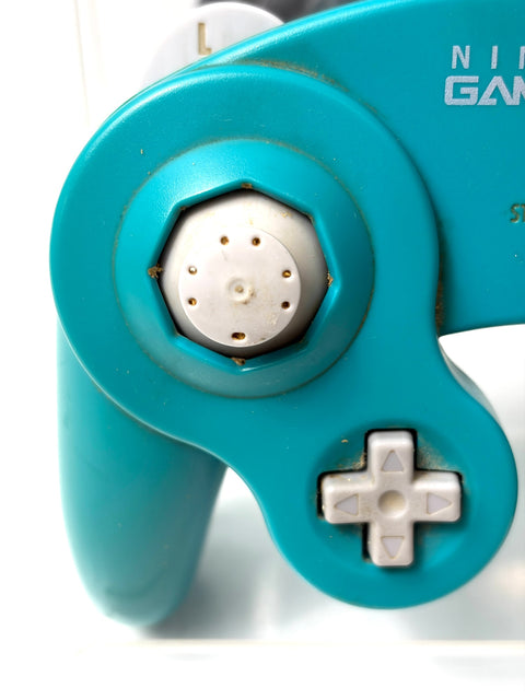 Nintendo GameCube Controller DOL-003 Emerald Blue Damage on Stick JPNNintendo GameCube Controller DOL-003 Emerald Blue Damage on Stick JPN
