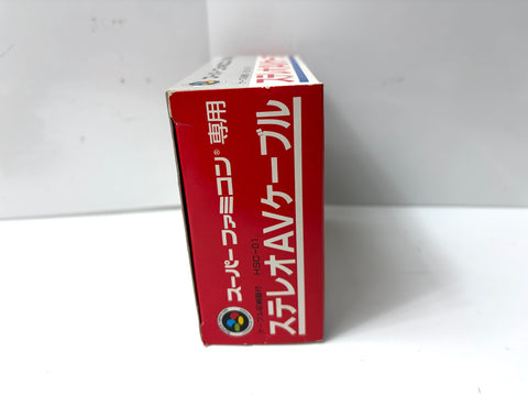 HORI Stereo AV Cable for Super Famicom SFC SNES HSC-01 Boxed JPN