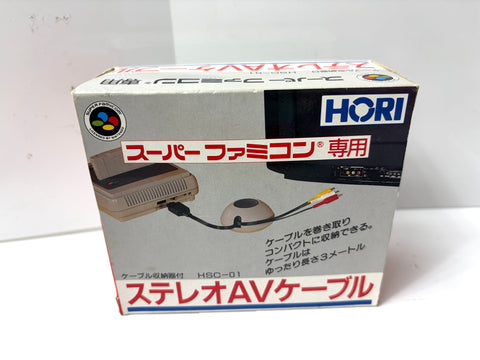 HORI Stereo AV Cable for Super Famicom SFC SNES HSC-01 Boxed JPN