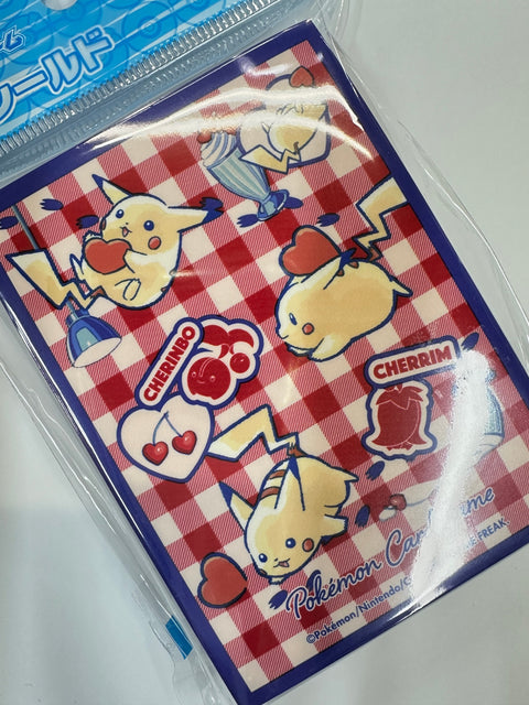 Pokemon Card Game Deck Shield Pikachu & Heart Sleeves 64pcs 66x92mm Pokemon Center Official