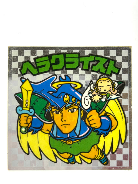 Lotte Bikkuriman Sticker Devil VS Angel Herakleist Vintage (D) JAPAN