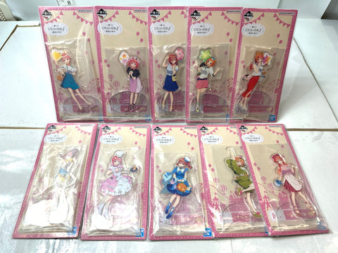 Ichiban Kuji Go Toubun Best Holiday K Prize Acrylic Stand Set of 10