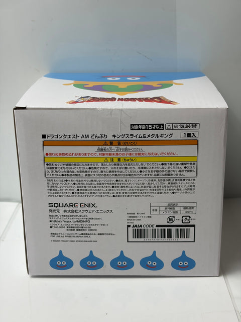 NEW Dragon Quest King Slime Bowl Donburi & Metal King SET of 2 Prize Goods