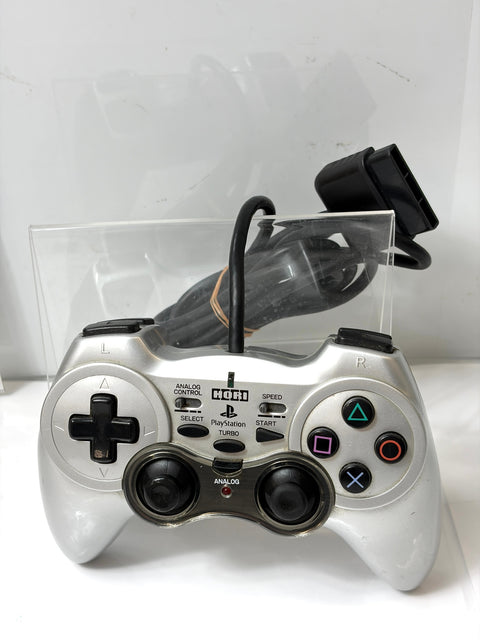 HORI Horipad Analog Controller for Sony PS2 PS1 Silver Turbo Function JapanHORI Horipad Analog Controller for Sony PS2 PS1 Silver Turbo Function Japan