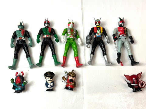 Kamen Rider Masked Rider Action Figure Set of 5 No.1 & No.2 V3 Riderman X