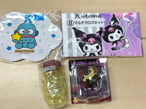 Sanrio Kuji Prize Merch Bundle Set Kuromi Focus Cinnamoroll Hangyodon
