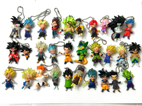 Dragon Ball Keychain Figures As-Is Mixed Lot of 219 Mascot Keychains