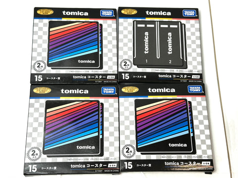 Tomica Kuji Prize Tumbler/Coaster/Hand Towel/Memo Pad Bundle Set