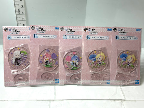 Re:Zero Starting Life in Another World F Prize Acrylic Stand D Set of 5