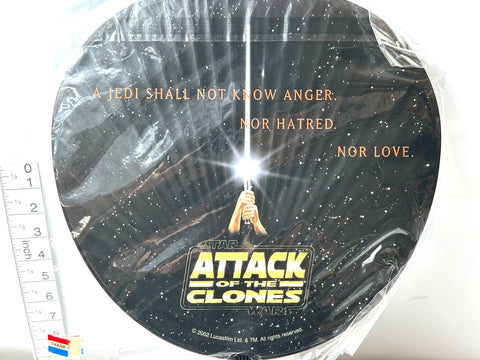 STAR WARS Episode II Attack of the Clones Uchiwa Hand Fan Rare
