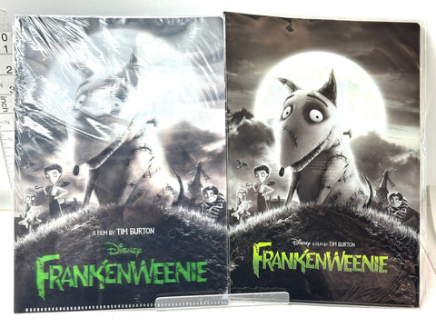 Disney FRANKENWEENIE Goods Lot Block Calendar & 3D Clear File Set